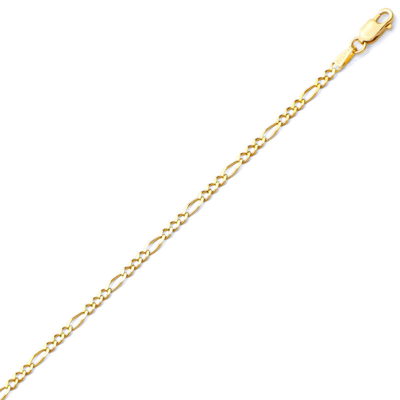 Yellow Gold Figaro Anklet