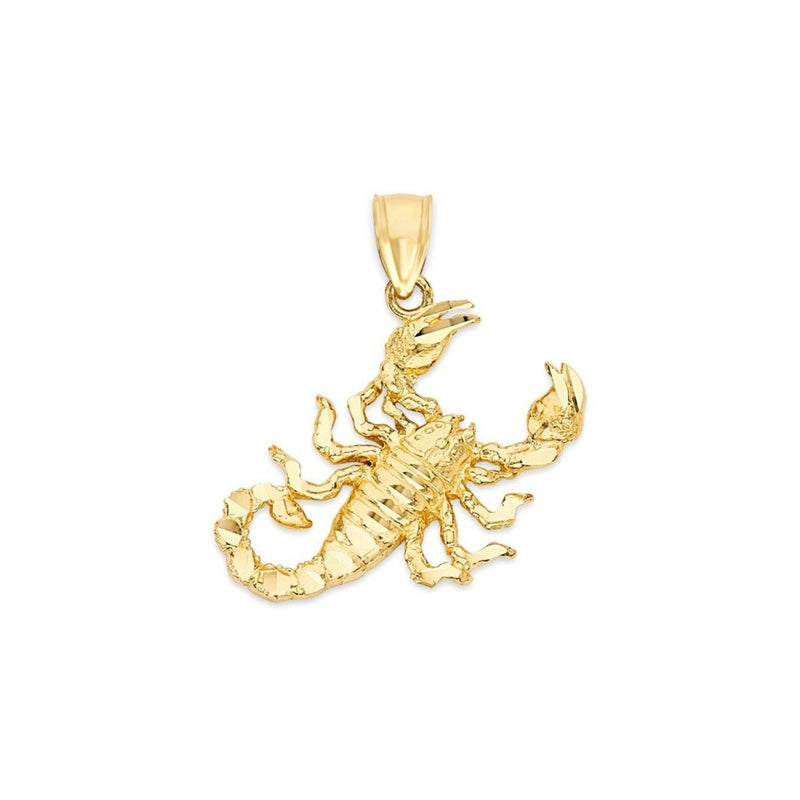 Yellow Gold Hanging Scorpion Pendant PN-10215