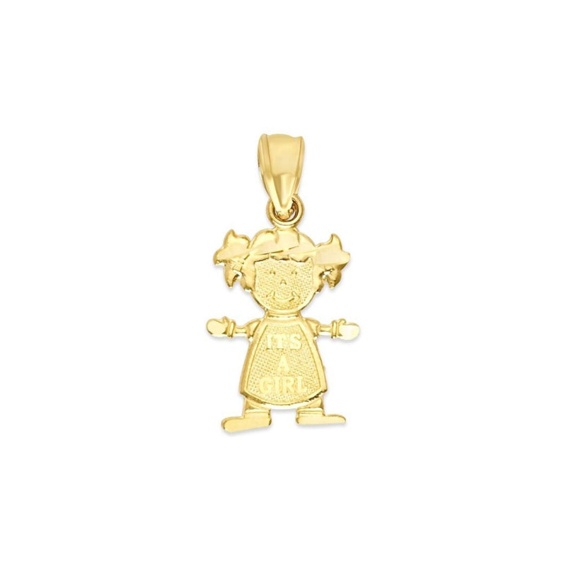 Yellow Gold It's A Girl Pendant PN-20263