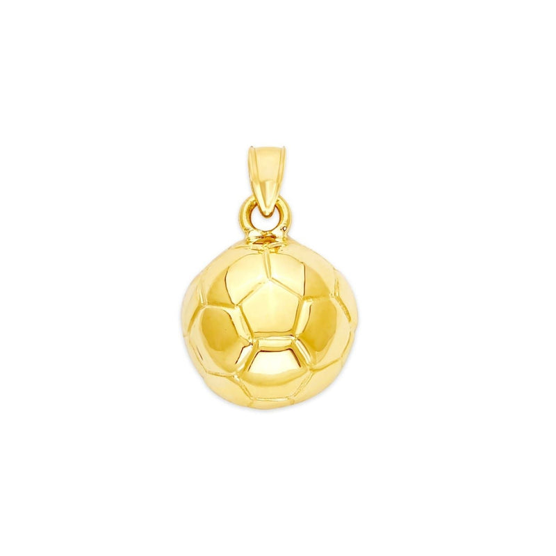 Yellow Gold Soccer Ball Pendant PN-10360