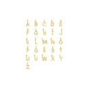 Yellow Gold Small CZ Initial Pendant PN-288-18