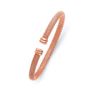 Mesh Fancy Italian Flat-End Bangle