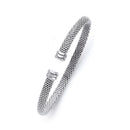 Mesh Fancy Italian Flat-End Bangle