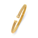 Mesh Fancy Italian Flat-End Bangle