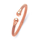 Mesh Fancy Italian Round-End Bangle