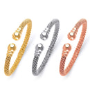 Mesh Fancy Italian Round-End Bangle