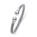 Mesh Fancy Italian Round-End Bangle
