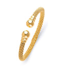Mesh Fancy Italian Round-End Bangle