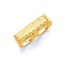 Nugget Engravable ID Ring - 2 Finger 