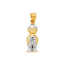 Tri-Color Boy Charm CT269-12