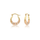 Tri-Color Hollow Super Light Hoop Earrings ER-10105