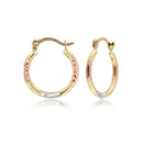 Tri-Color Hollow Super Light Hoop Earrings ER-10118