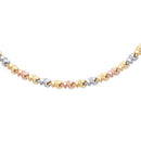 Tri-Color Mini Elephant Stampato Link Necklace