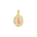 Tri-Color Oval Nuestra Senora de Guadalupe Pendant