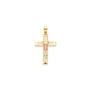 Tri-Color Rosary Cross
