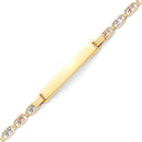 Tri-Color Valentino D/C Ladies' ID Bracelet