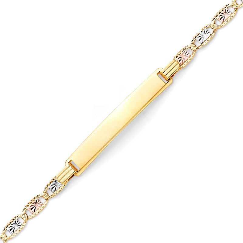 Tri-Color Valentino D/C Ladies' ID Bracelet