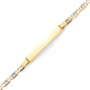 Tri-Color Valentino Ladies' ID Bracelet