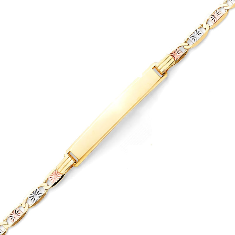 Tri-Color Valentino Ladies' ID Bracelet