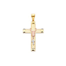 Tri-Color Rosary Cross