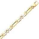Two Tone Fancy Lightweight Bracelet BR-20082