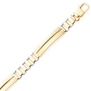 Two Tone Fancy Lightweight Bracelet BR-20083