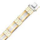 Two Tone Fancy Lightweight Bracelet BR-20086