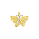 Two-Tone Lightweight Butterfly Pendant PN-20344