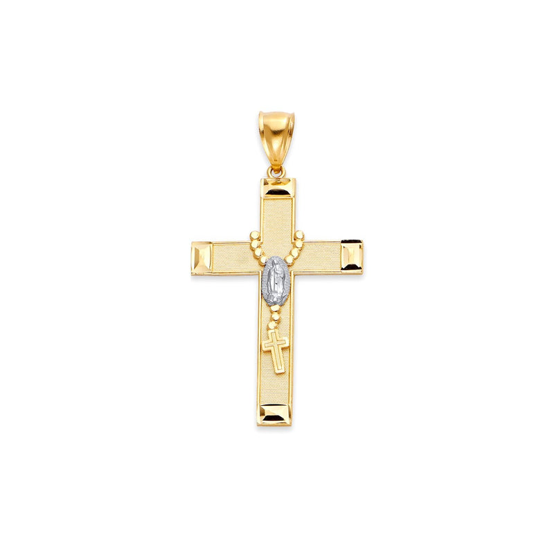 Two-Tone Rosary Cross