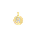 Two-Tone Round Cuban Link Jesus With Crown of Thorns Pendant PN-10340