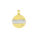 Two-Tone Round Last Supper Pendant PN-10216
