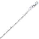 White Gold Box Pendant Chain