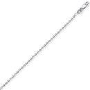 White Gold D/C Bead Pendant Chain