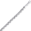 White Gold Hollow Rolo Pendant Chain