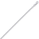 White Gold Popcorn Pendant Chain
