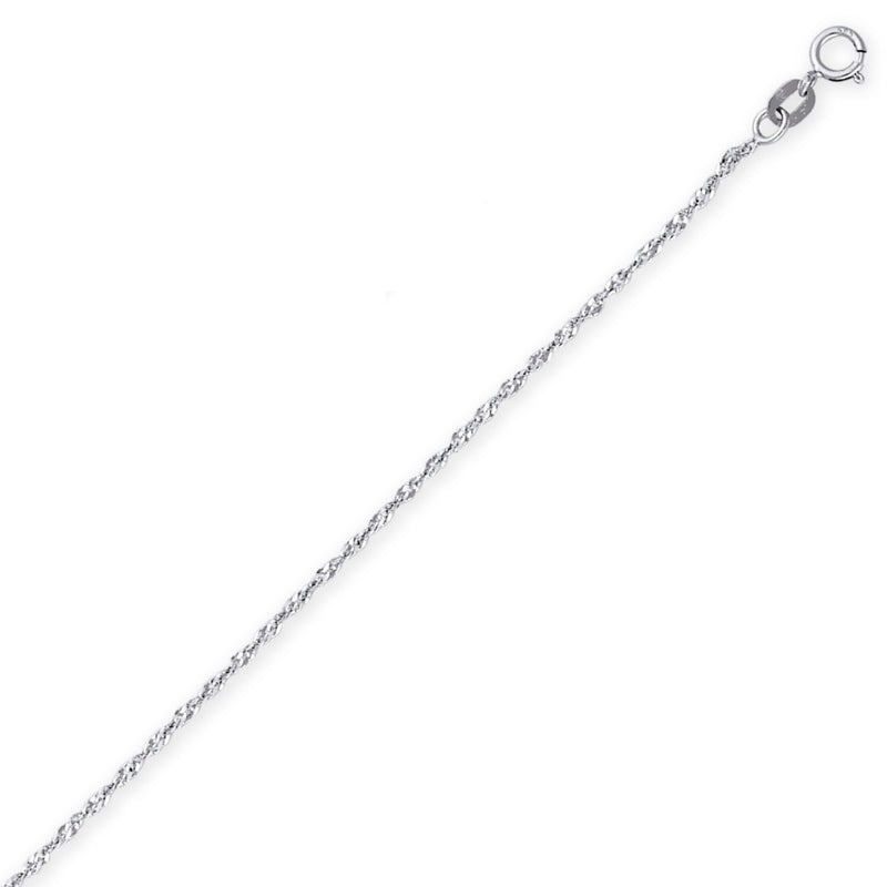 White Gold Singapore Pendant Chain