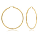 Yellow Gold 3mm D/C Tube Hoop Earring