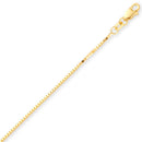 Yellow Gold Box Pendant Chain