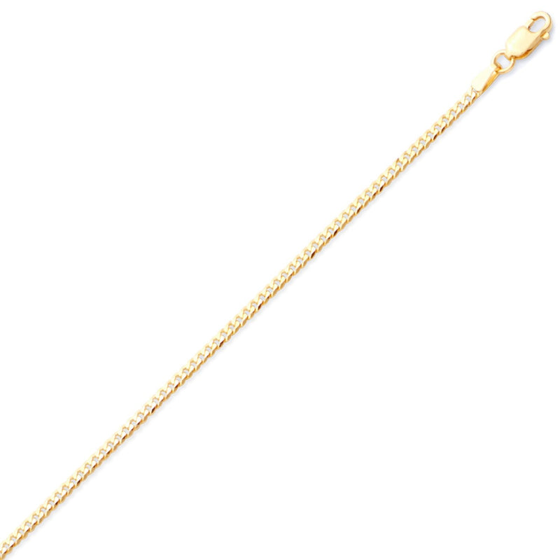 Yellow Gold Curb Anklet