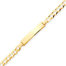 Yellow Gold Curb Baby ID Bracelet