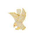 Yellow Gold CZ Eagle Pendant PN-10420