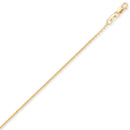 Yellow Gold D/C Rolo Pendant Chain