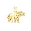 Yellow Gold Elephant Pendant PN-10422