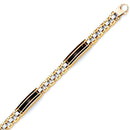 Yellow Gold Fancy Onyx Bracelet BR-20089
