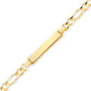 Yellow Gold Figaro Baby ID Bracelet