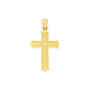 Yellow Gold Filigree Style Cross Pendant PN-10433
