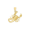 Yellow Gold Hanging Scorpion Pendant PN-10215