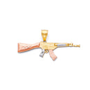 Yellow Gold Machine Gun Charm