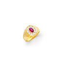 Yellow Gold Men's Color Stone Ring RG-10055