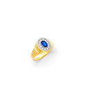 Yellow Gold Men's Color Stone Ring RG-10058